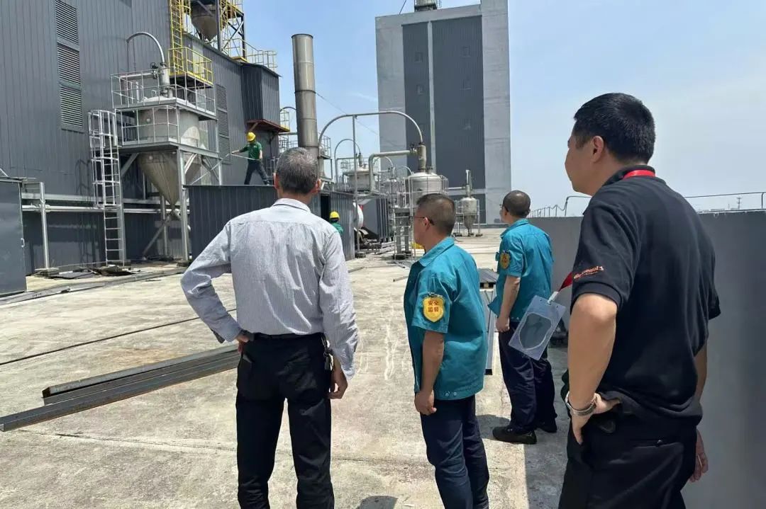 Changshu Polyester pote soti enspeksyon sekirite anvan jou ferye a Me Jou
